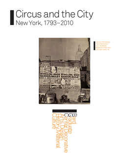 Circus and the City New York, 1793–2010