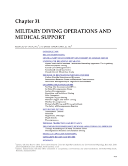 Medical Aspects of Harsh Environments, Volume 2, Chapter