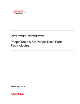 Peopletools Portal Technologies