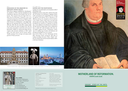 Motherland of Reformation. Publisher: Jürgen Matschie, Procopter Leipzig, Saxony Tourism Elke Estel, Hans-Peter Klut, Frank Events 2016-2018