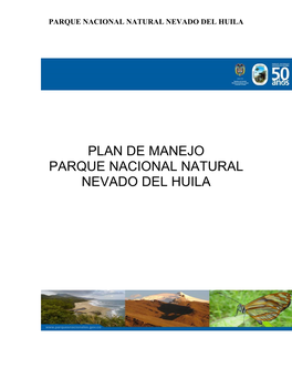 Plan De Manejo PNN Nevado Del Huila