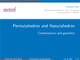 Permutahedron and Associahedron