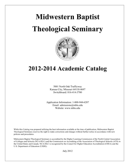 2012-2014 Academic Catalog