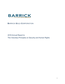 Barrick 2019 Annual Report