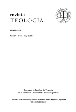 Teología Tomo LIV, Nº 122, 2017