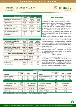 WEEKLY MARKET REVIEW 8 March 2019