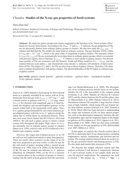 Chandra Studies of the X-Ray Gas Properties of Fossil Systems