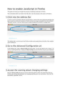 How to Enable Javascript in Firefox This Guide Will Step You Through the Process of Enabling Javascript in Firefox