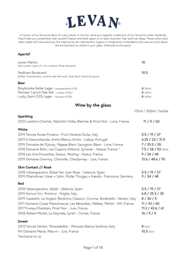 Levan Wine Menu 27.04.21