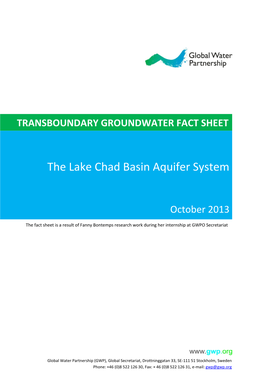 The Lake Chad Basin Aquifer System