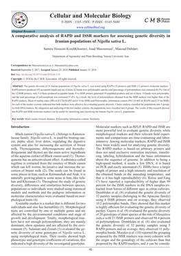 Cellular and Molecular Biology