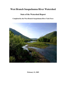 West Branch Susquehanna River Watershed