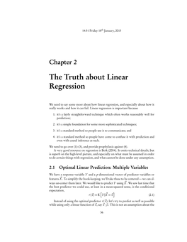 The Truth About Linear Regression