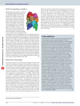 Helical Signaling Complex GMP in the ­Predivision Stalk Cell