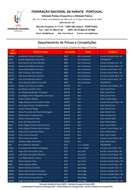 Lista De Inscritos