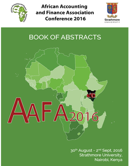 Download Revised Book of Abstracts for 2016 Conference