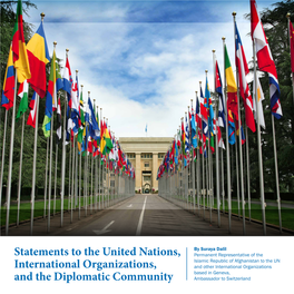 Statements to the United Nations, International Organizations, and the Diplomatic Community