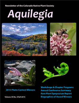 Aquilegia 39-4 Fall 2015