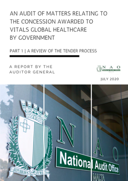 An Audit of Matters Relating to the Concession Awarded to Vitals Global Healthcare by Government