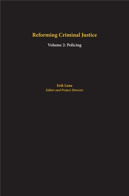 Reforming Criminal Justice Vol. 2