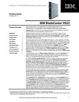 IBM Bladecenter HS22