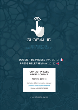 Dossier De Presse (Mai 2019) Press Release (May 2019)