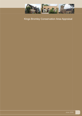 Kings Bromley Conservation Area Appraisal