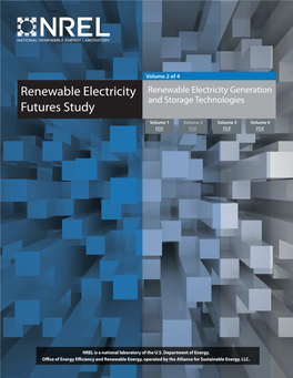 Renewable Electricity Generation and Storage Technologies Futures Study