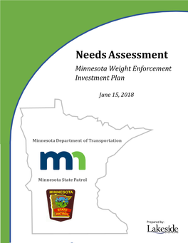 Needs Assessment Minnesota Weight Enforcement Investment Plan