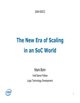 The New Era of Scaling in an Soc World