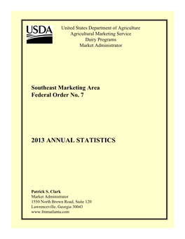 2013 Annual Statistics