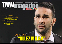 Adil Rami Tmwma Azine Gcalcio2ooo 3 in Questo Numero “Allez Milan”