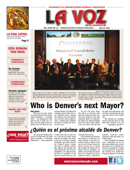 Who Is Denver's Next Mayor?