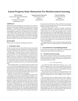 Latent Property State Abstraction for Reinforcement Learning