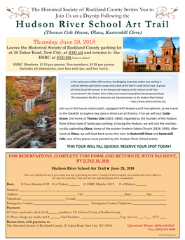 Hudson River School Art Trail (Thomas Cole House, Olana, Kaaterskill Clove)