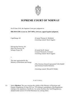 Supreme Court of Norway