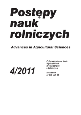 Postepy Nauk Rolniczych