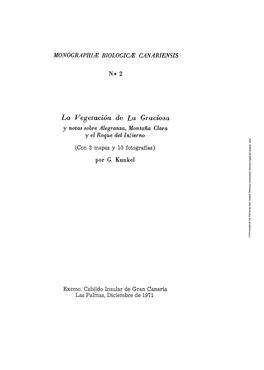 La Vegetación De La Graciosa Como Sigue