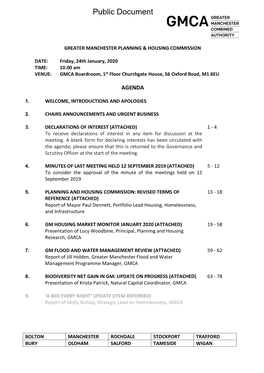 Agenda Document for Greater Manchester Planning & Housing