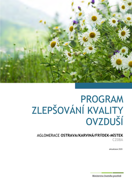 Program Zlepšování Kvality Ovzduší Aglomerace Ostrava/Karviná/Frýdek-Místek Vydaný Dne 14