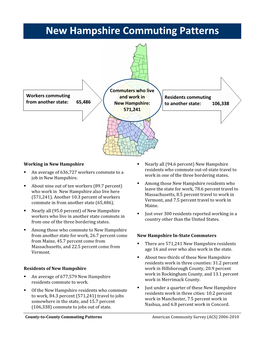 New Hampshire Commuting Patterns