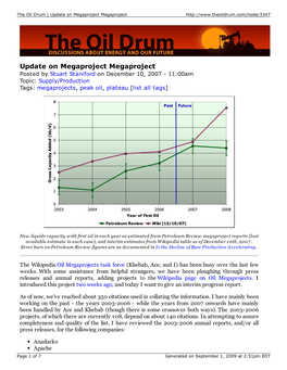 Update on Megaproject Megaproject