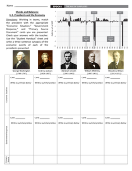 Checks and Balances: US Presidents and the Economy Directions