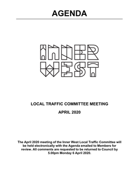 Agenda of Local Traffic Committee Meeting
