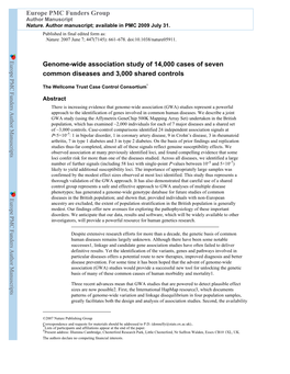 Europe PMC Funders Group Author Manuscript Nature