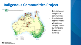 Indigenous Communities Project