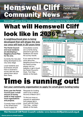 Hemswell Cliff Jan-Apr 2017 Community News Edition 1