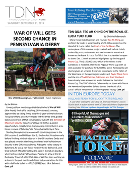 War of Will Gets Second Chance in Pennsylvania