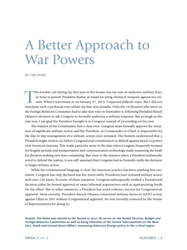 A Better Approach to War Powers