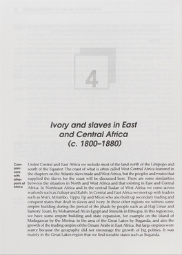 Ivory and Slaves in East and Central Africa (C